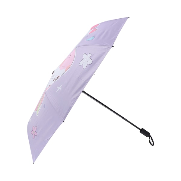 Barnparaply 3-faldig reflekterande kant tecknad bärbar barn sol regn paraply för pojkar flickor