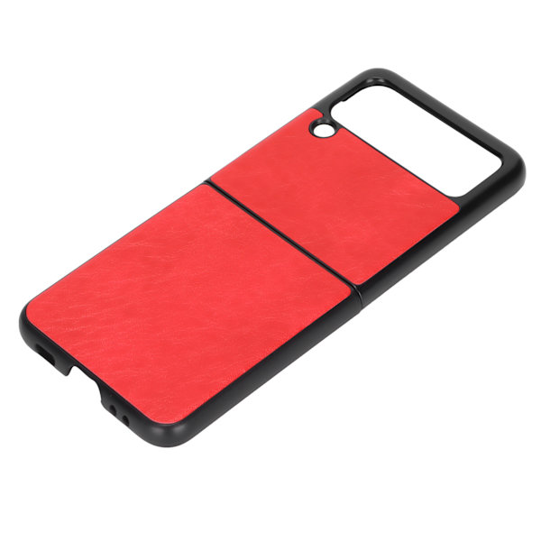 Läderfodral för Samsung Galaxy Z Flip 3 mobiltelefon Anti Scratch Shockproof CoverRed