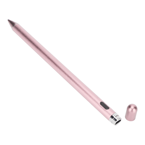Aktiv kapacitiv stylus USB-opladning kobber spids touch screen pen til mobiltelefon og tablet rose guld