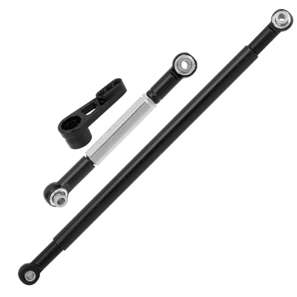 Styrestang Link Arm Aluminiumlegering Styrestang til MN86K 1/12 RC Bil Sort