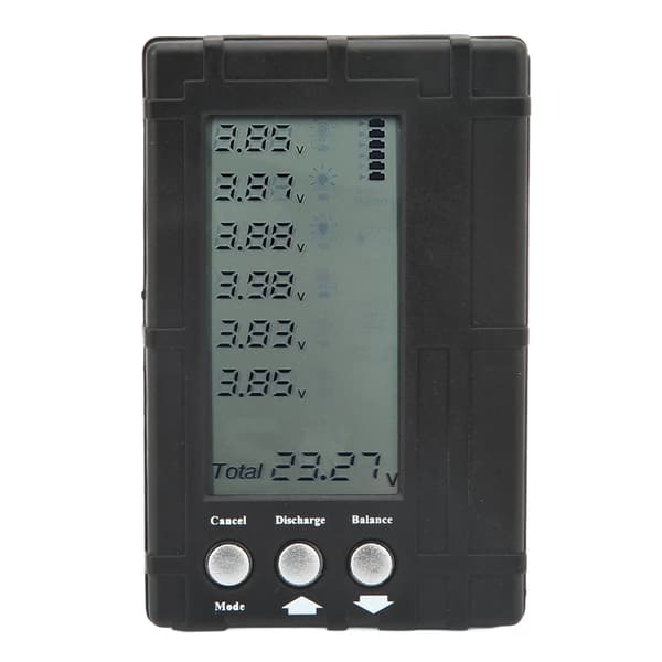 3 i 1 batterikapacitetstester Balancer Aflader Digital LCD-skærm Batterimåler til modelfly