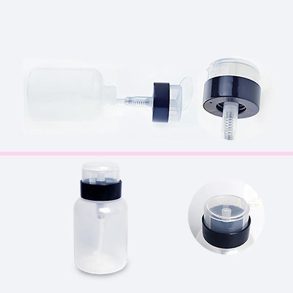 4 stk. Pumpeflaske Neglekunst Acetone Polish Makeupfjerner
