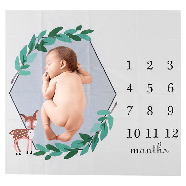 Nyfødt baby spædbarn voksende månedlige milepæl fotografering rekvisit baggrund klud