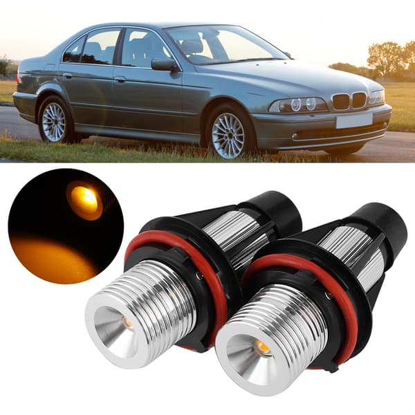 2 kpl 6000K 720lm LED-valot Auto Angel Eyes Halo Renkaat Lamppu Sopii E39 E53 E60 E63 E64