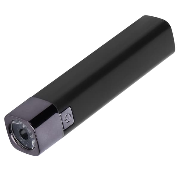 Mini-taskulamppu, tehokas valo, USB-sisääntulo ja -ulostulo, puhelimen lataus, LED-monitoimivalaisin (musta)