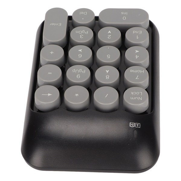 TYPE C Numeriskt Tangentbord 18 Tangenter 2.4G Trådlöst 10M Transmission Tangentbord Vintage Runt Frostat Numeriskt Tangentbord för Laptop