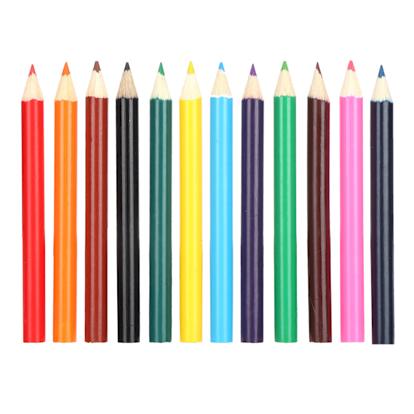 Professionella ritfärgade pennor set barns slitstarka trä minipencil