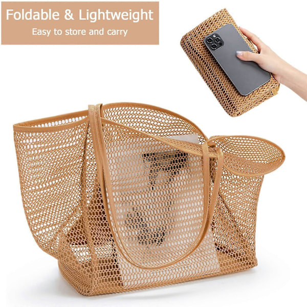Mesh Strandtaske Dame Skuldertaske