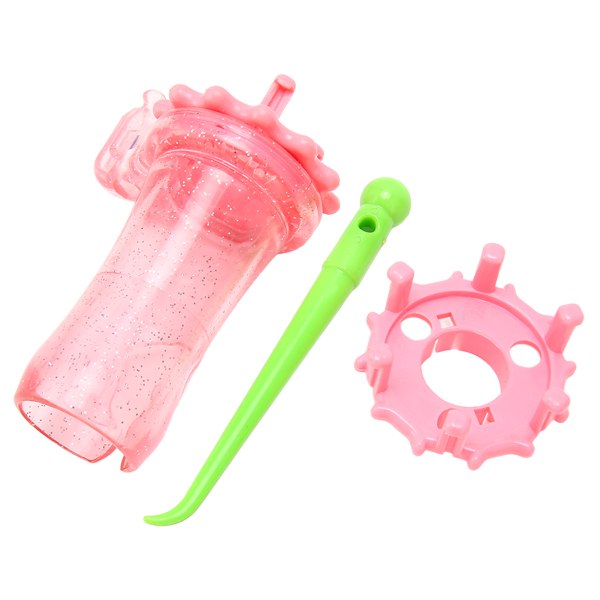 Stickad spolvävstol Set Utbytbart huvud ABS Mini Krokstickare för gör-det-själv Halsduksrem Armband Rosa