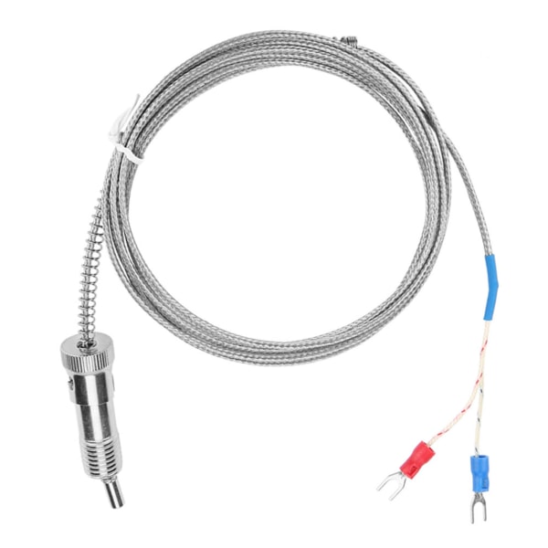 Bajonettkompressionsfjäder typ K termoelement temperatursensortråd 0-400 ℃ (3 m)