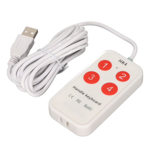 Håndtak tastatur 4 taster Programmerbart tilpasset USB-lommetastatur Generelt Miniknapptastatur for spillbærbar PC