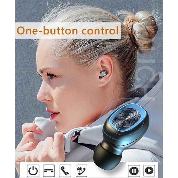Yksi nappikuuloke V5.0 mini bluetooth-kuuloke sopii matkapuhelimelle Pienimmät nappikuulokkeet