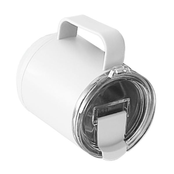 Kaffemugg 460ml 304 Rostfritt Stål Foder Läckagesäker Elegant Bärbar Mugg för Utomhusaktiviteter Vit