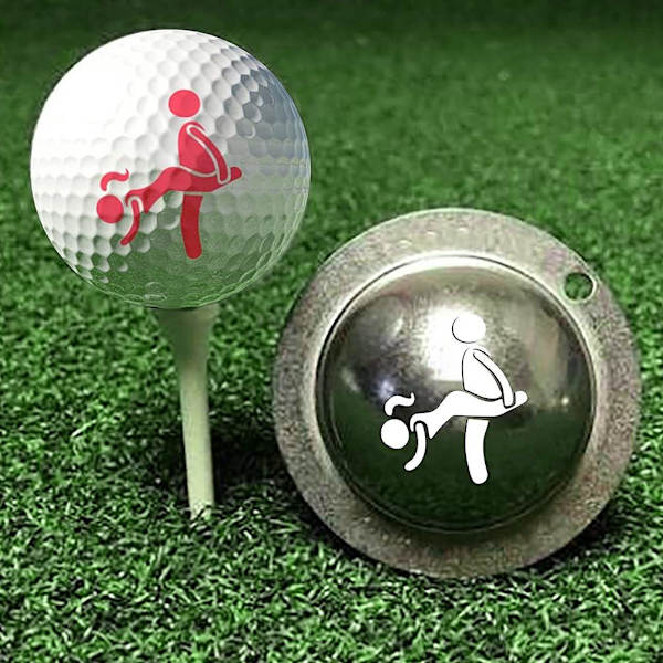 Golfmarkörlåda Multipurpose Humor Signal DIY Golflinjeskrivare för Golftillbehör