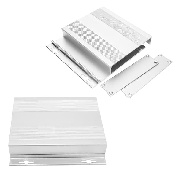 Aluminiumslegering Projektkabinet Elektronisk Strømkredsløbskort Dekoder Skal 27x131x130mm