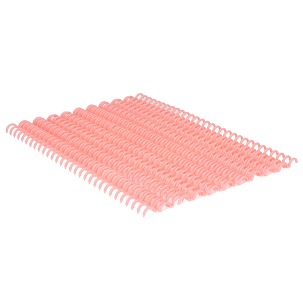 10 stk. Binderyg 30 huller 12 mm diameter DIY klippbar plast A4 Wire Binding Spines til skolekontor lyserød