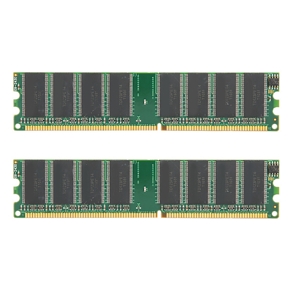 2 kpl muistimoduulia Työpöytä Täysin yhteensopiva Kaksipuolinen 16-jyvä DDR 1 Gt 226 Mhz PC-2100