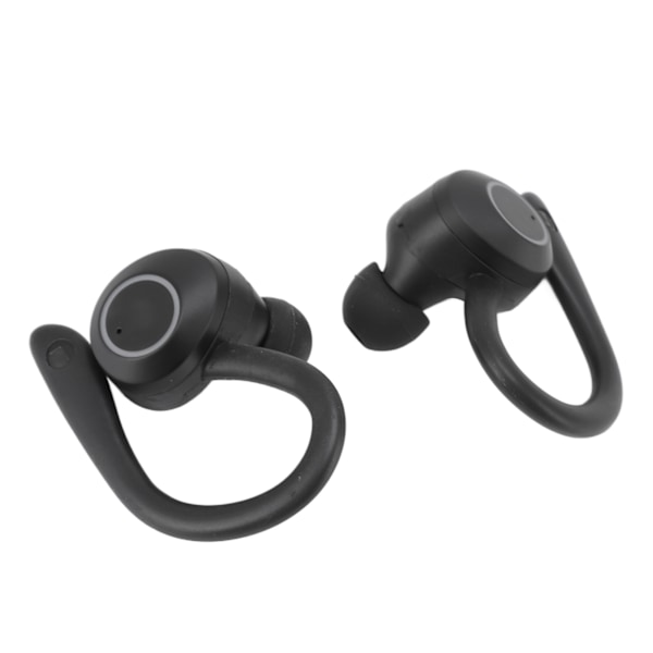 Bluetooth kuulokkeet vedenpitävät stereomelua vaimentavat langattomat nappikuulokkeet mikrofonin korvakoukulla ajamiseen Sports Travel Musta
