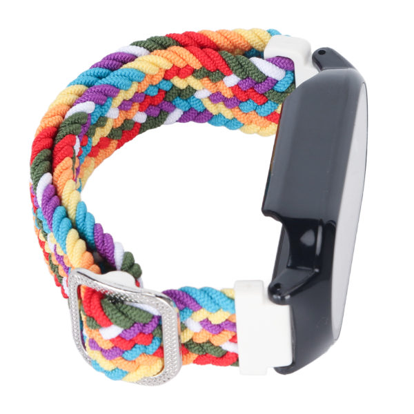 3 i 1 watch Case Byte av watch Case för Mi Band 7 Färgglada band Svart skal