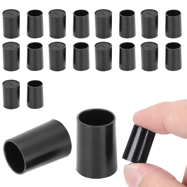 10 par högklackade spetsar svarta CPU polyuretan skoreparationssatser innerdiameter 11 mm