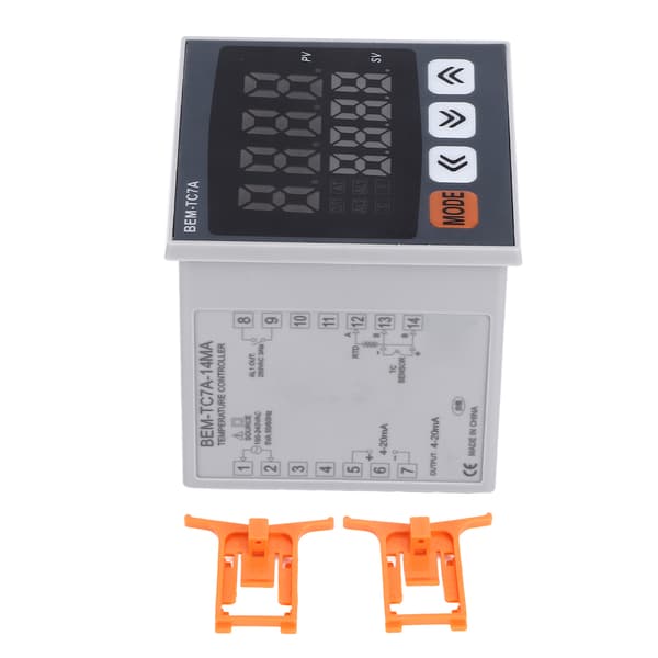 PID temperaturkontroller 72x72mm digitalt display intelligent termostat AC 100-240V