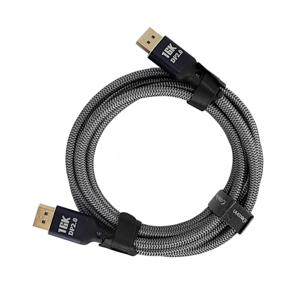 Displayport 2.0 -kaapeli DVI HD -sovitin 16K 60 Hz:llä tietokoneelle, televisiolle, projektorille ja näytölle 2 m/2,2 jaardia