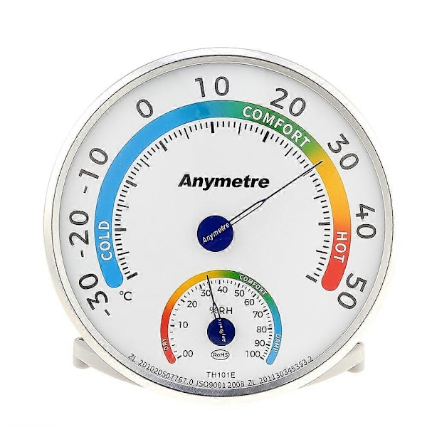 Hygrometer Termometer Analog Monitor för Inomhus och Utomhus, Babyrum, Växthus