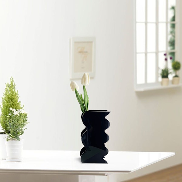 Akrylvas Dekoration Blomsterarrangemang Vas Konst Dekoration Hantverk för Vardagsrum Hemmakontor