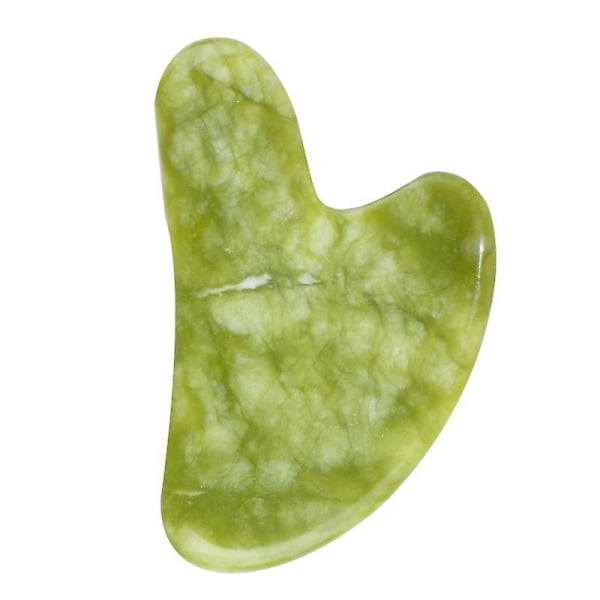Grøn Jade Gua Sha Plade til Afspænding af Hele Kroppen Naturlig Dyb Vævs Massageværktøj til Triggerpunktsterapi