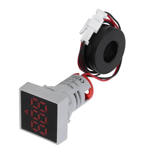 Digital strömmätare Matt panel Amperemeter Signalindikatorlampa AC 220V AD16‑22FSARed