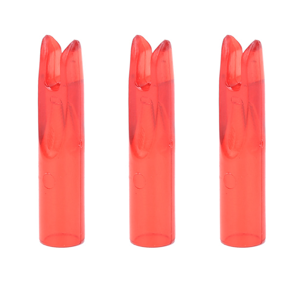 50st Bärbar plastbågepil Nock Insert Tail Archery Accessory för 6mm Shaftmentred