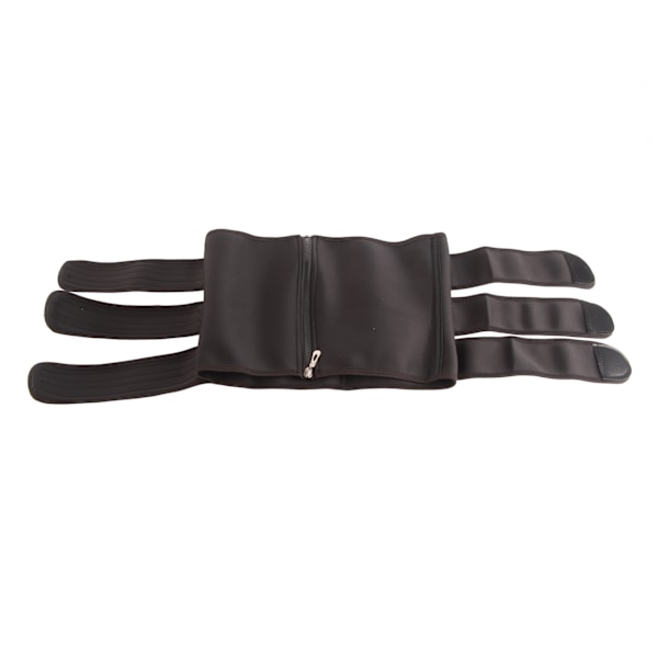 Midjetränare Polyester Dragkedja Unisex Multifunktionell Midjebandage Wrap för Sport Svart M