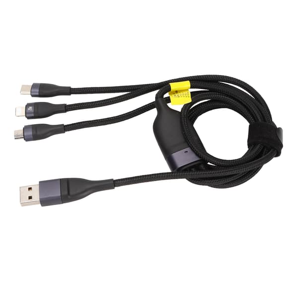 Hurtigopladningskabel 2 til 3 USB Type C til Type C IP Micro USB 100W Datakabel til Mobiltelefon Tablet Spillekonsol