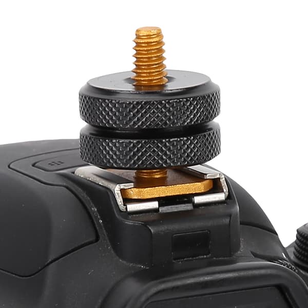 Flash Hot Shoe Adapter Mount - 1/4\" Tripod Skrue Holder Tilbehør