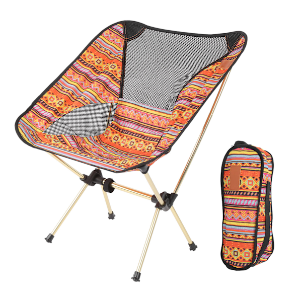 Fällbar månstol utomhus fritid justerbar sittande camping fiske grill strand