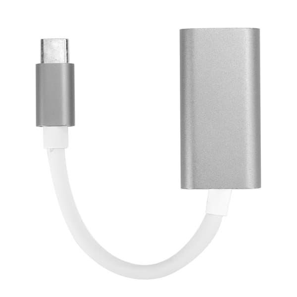 USB 3.1 Typ C-adapter Typ C till HDMI TV-videokonverterare för PC bärbar dator mobiltelefon silvergrå