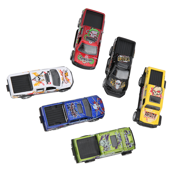 6 kpl 1:64 automallin simulointi seos kuorma-auto sarja lava-auto malli lapsen lelu#1