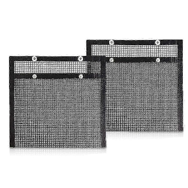 2 Pakke Grillnettposer Gjenbrukbare, Gjenbrukbare Non-stick Grillnettposer/grillmatte For Fisk V