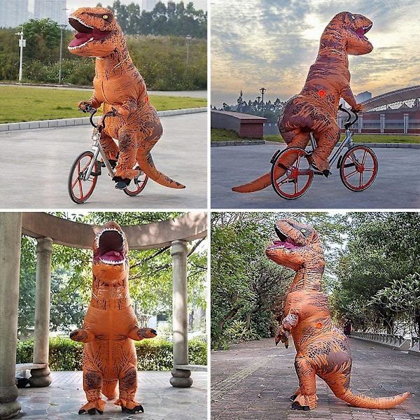 Oppblåsbart kostyme for voksen dinosaur