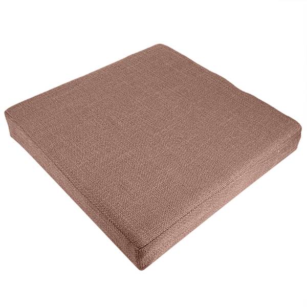Husholdnings Firkantet Blød Yoga Gulvpude Aftagelig Vaskbar Meditationsmåtte Pude Kaffe 40 x 6 cm (L x B x H)