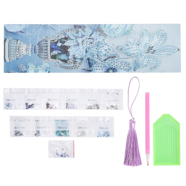DIY-bokmerker for diamantmaling med dusk-håndverk Gave til hjemmekontorskolebruk AA390-vase