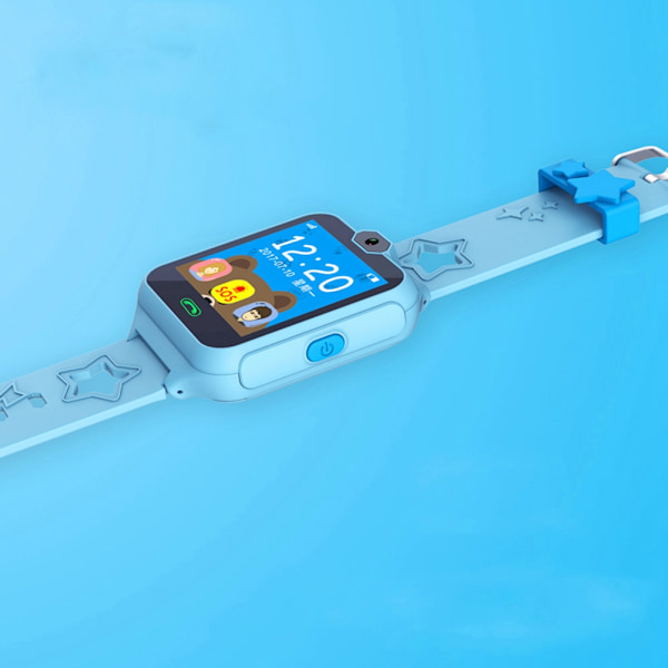 Børns W88 Baby Smart Watch Med Passometer Kamera Musik Display Alarm Blå