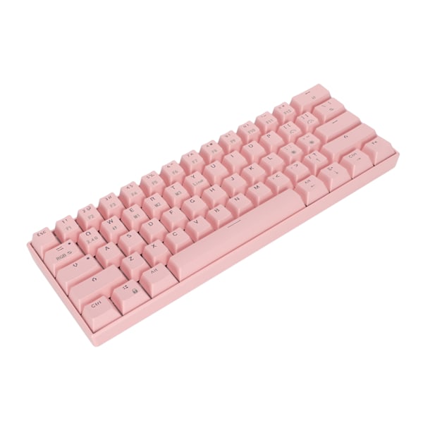 READSON Mekanisk tangentbord 61 tangenter RGB bakgrundsbelyst ergonomisk design 1800mAh batteri trådlöst stöd kabelanslutet tangentbord Grön axelkropp