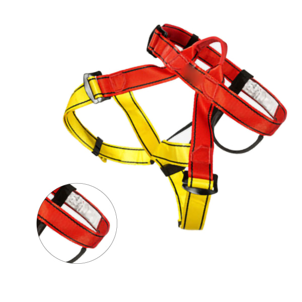 Sikkerhedssele til styrtløb Udendørs bjergbestigning Klitklatring Sikkerhedssele i høj højde Sikkerhedssele Taljebeskyttelse Rød Gul