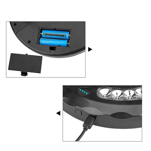Parasollampa, 28LED Parasollbelysning 3 Lägen Uppladdningsbar Belysning Lampa för Camping, Uteplats, Strand, Trädgård och Pool (Gul) 20x20x3.6cm