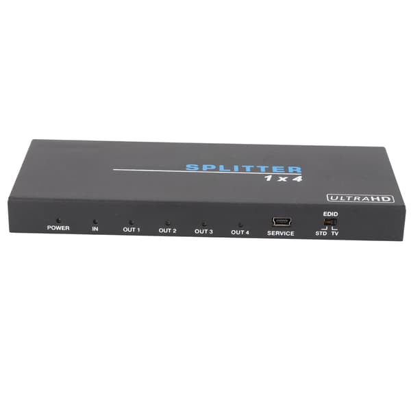 1 till 4 HD Multimedia Interface Splitter 4K 18Gbps Högupplöst HD Multimedia Interface2.0 Video Switcher US Plug