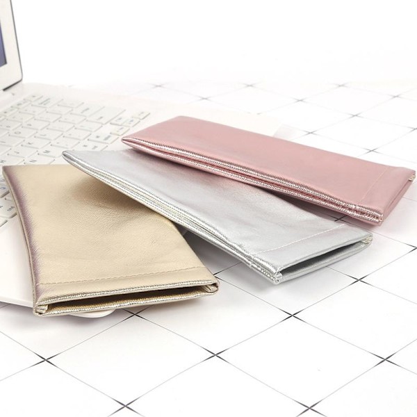 (Silver Rose Gold) 3kpl Case Case Vedenpitävä Nahka Säilytyslasit Case Aurinkolasit Organizer miehille Naisille