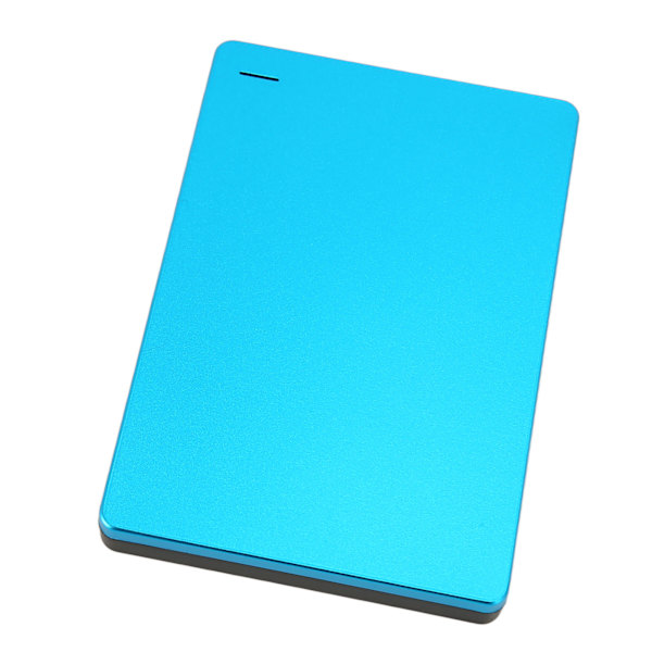 Ekstern harddisk 2,5 tommer USB 3.0 5 Gbps aluminiumlegering plug and play ultra tynd mobil harddisk til pc tv telefon blå 160G