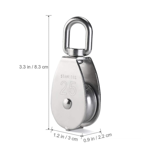 Enkel Hisslyft, Rostfritt Stål Hisslyft, 304 M25 Hisslyft 400kg 2st-Silver
