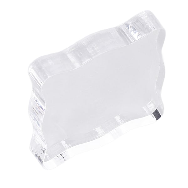 Akryl stempelblokk Akrylhåndtak Buet DIY stempelhåndverk Gummistempel Transparent stempelTL005